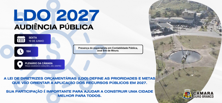 A cidade que queremos em 2027 começa a ser planejada agora. 