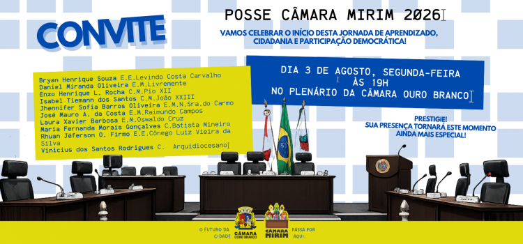 Posse Câmara Mirim 2026