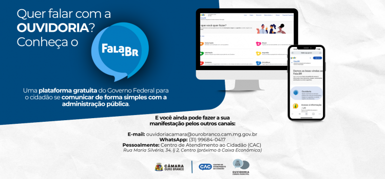 Ouvidoria Legislativa agora é Fala.BR!