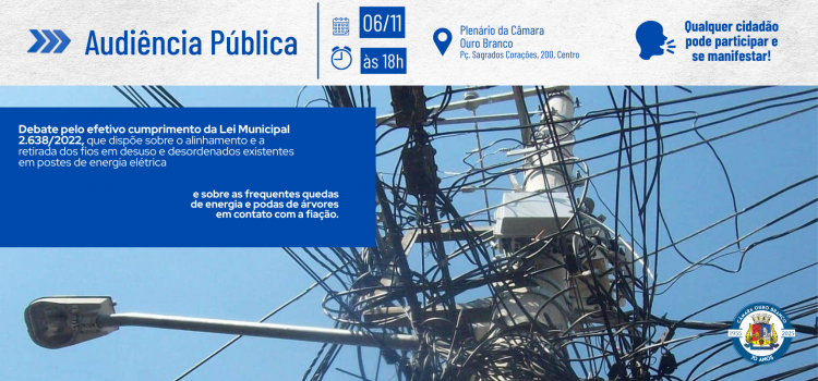 Sobre quedas de energia, podas de árvores e fios em desuso nos postes