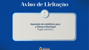 Aviso de Licitação