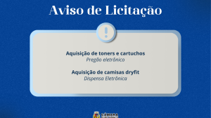 Aviso de Licitação