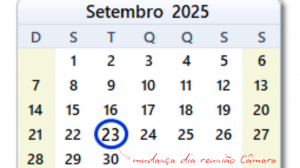 Extraordinária 10/09: reuniões ordinárias agora serão às terças-feiras, a partir de 23/09