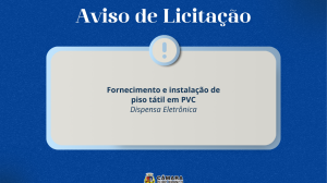 Aviso de Licitação