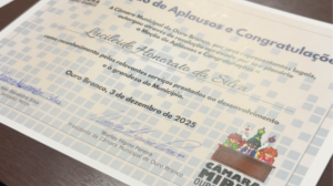 Uma noite de reconhecimento e muita emoção para encerrar o projeto Câmara Mirim em 2025!