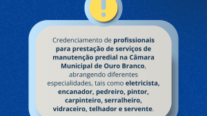 Oportunidade de credenciamento aberta!